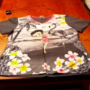 Betty Boop scrub top size M